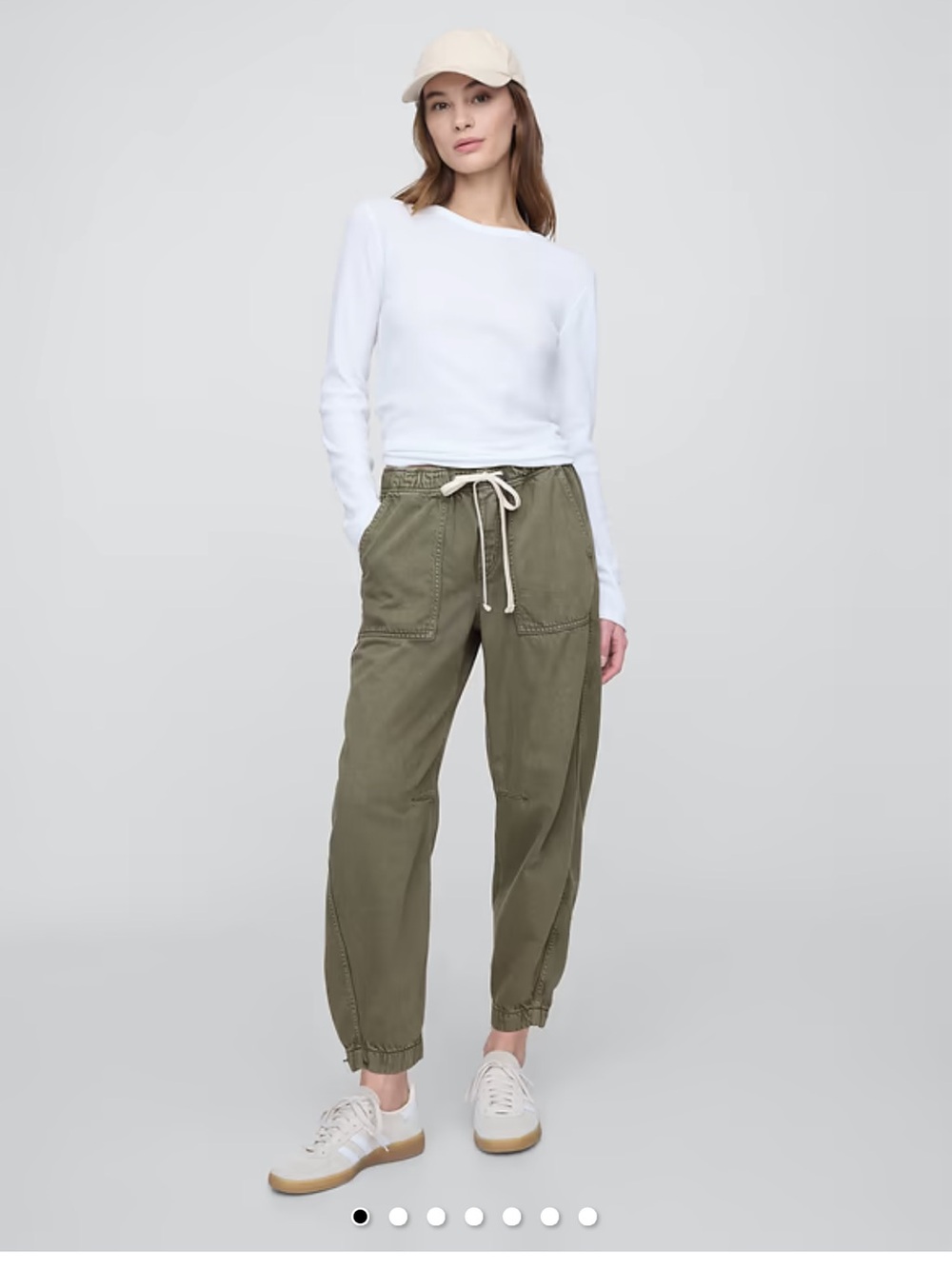 Drawstring Utility Barrel Jogger Pants - Women